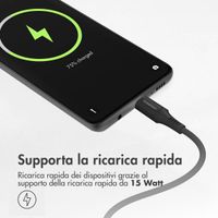 imoshion Braided USB-C vers câble USB-C - 0,5 mètre - Noir