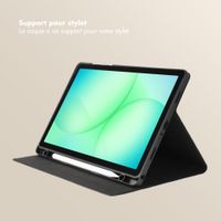 Selencia Coque tablette Sabi avec imprimé léopard Samsung Galaxy Tab A11 Plus - Soft Ivory