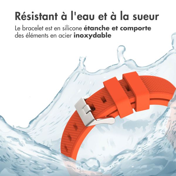 imoshion Bracelet en silicone flexible  - Connexion universelle 22 mm - Orange