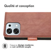 imoshion Étui de télephone portefeuille de luxe Oppo A6 Pro (5G) - Marron