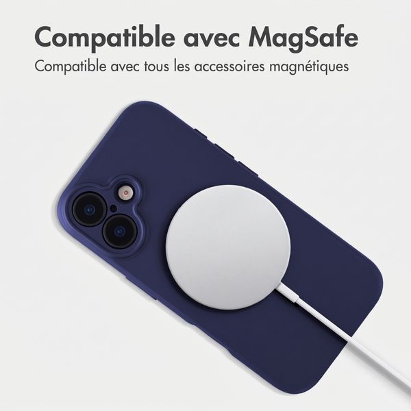 Accezz Coque Grip avec MagSafe Apple iPhone 17 - Bleu foncé
