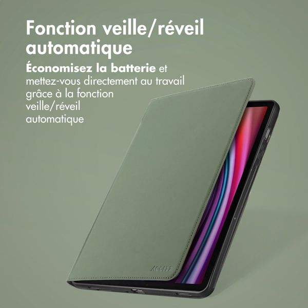 Accezz Coque tablette Classic Samsung Galaxy Tab S10 Plus / Tab S9 FE Plus / Tab S9 Plus - Vert