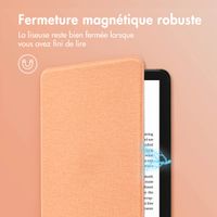 imoshion Étui de liseuse portefeuille Canvas Amazon Kindle (2024) / Amazon Kindle (2022) 11th gen - Peach