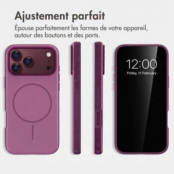 imoshion Coque arrière Color avec Thin MagSafe Ring Apple iPhone 18 Pro / 17 Pro - Violet