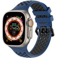 imoshion Bracelet sport en silicone avec boucle Apple Watch | 44/45/46/49 mm - Blue & Black