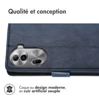 imoshion Étui de télephone portefeuille de luxe Oppo Reno 11 F - Bleu foncé