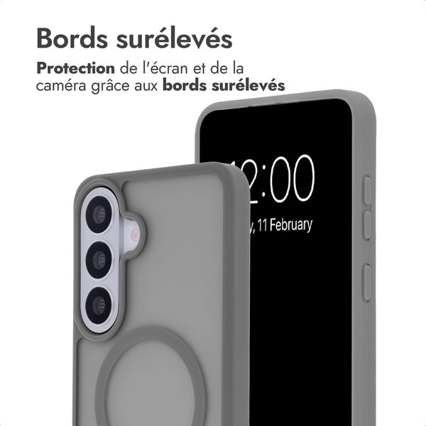 imoshion Coque Color Guard avec MagSafe Samsung Galaxy S26 FE / S25 FE - Gris