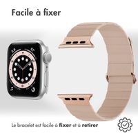 imoshion Bracelet en cuir magnétique Apple Watch | 38/40/41/42 mm - Beige