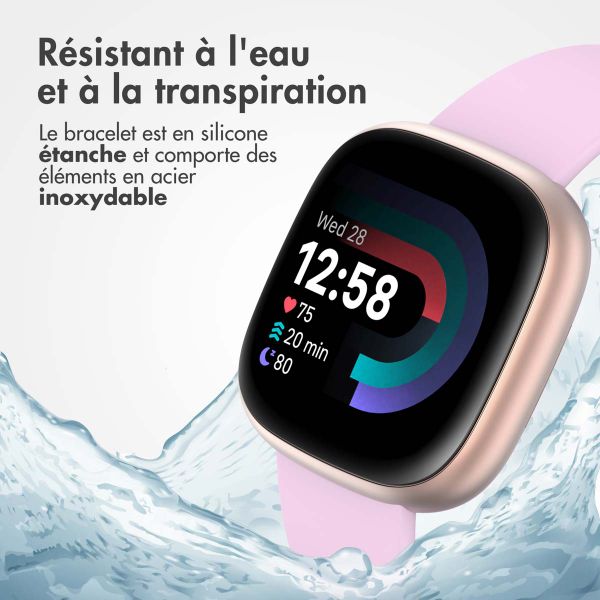 imoshion Bracelet silicone Fitbit Versa / Versa 2 / Versa Lite - Taille L - Rose Poudré