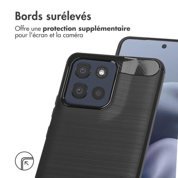 imoshion Coque Brushed Motorola Moto G86 Power - Noir