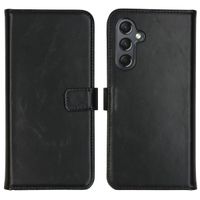 Selencia Étui portefeuille en cuir véritable Samsung Galaxy A25 (5G) - Noir