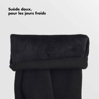 Selencia Gants Tactiles Effet Daim - Homme - Taille L - Noir