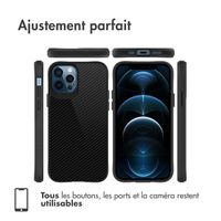 imoshion Rugged Hybrid Carbon Case Apple iPhone 12 (Pro) - Noir