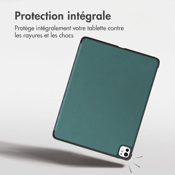 imoshion Coque tablette Trifold Apple iPad Pro 11 (2022 / 2021 / 2020 / 2018) - Vert foncé