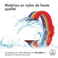imoshion Bracelet en nylon élastique Apple Watch | 38/40/41/42 mm - Rainbow