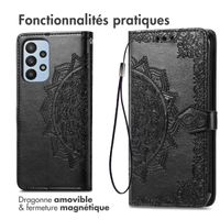 imoshion Etui de télephone Mandala Samsung Galaxy A23 (5G) - Noir