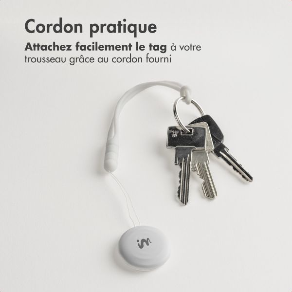 imoshion Wireless Tag - Tracker Bluetooth pour iOS - 2 pack - Blanc