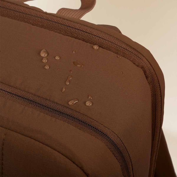 Selencia Sac à dos ordinateur portables Vaya Puffy 16 pouces - Mocha Brown