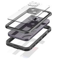 Redpepper Coque imperméable Dot Plus Apple iPhone 15 - Noir