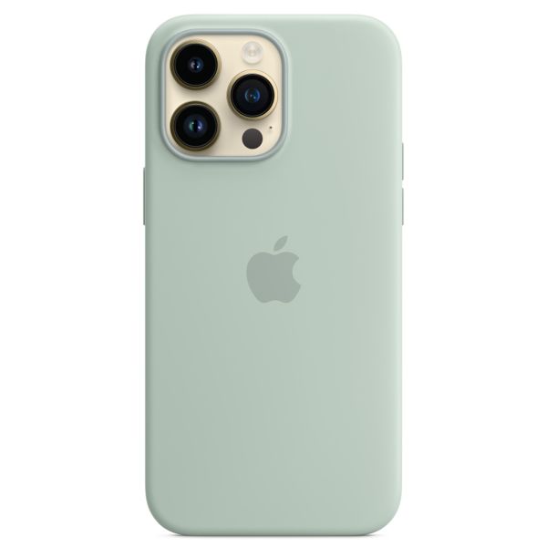 Apple Coque en silicone MagSafe Apple iPhone 14 Pro Max - Succulent