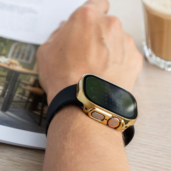 imoshion Coque rigide brillante à couverture complète Apple Watch Ultra / Ultra 2 / Ultra 3 - 49 mm - Doré