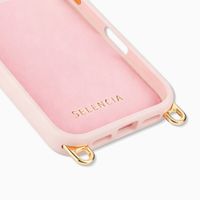 Selencia Coque arrière Rivièra avec MagSafe avec crochets amovibles Apple iPhone 18 Pro / 17 Pro - Sorbet Pink