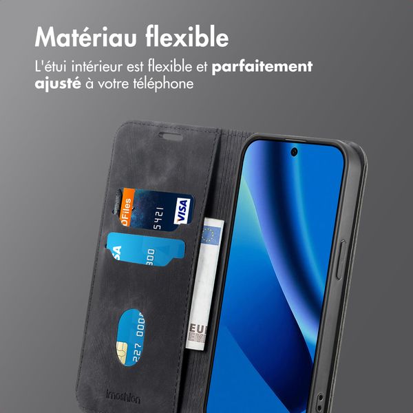 imoshion Étui de téléphone portefeuille Slim Google Pixel 10a - Noir