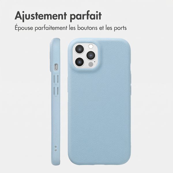 imoshion Coque arrière Texture iPhone 12 / 12 Pro - Bleu clair