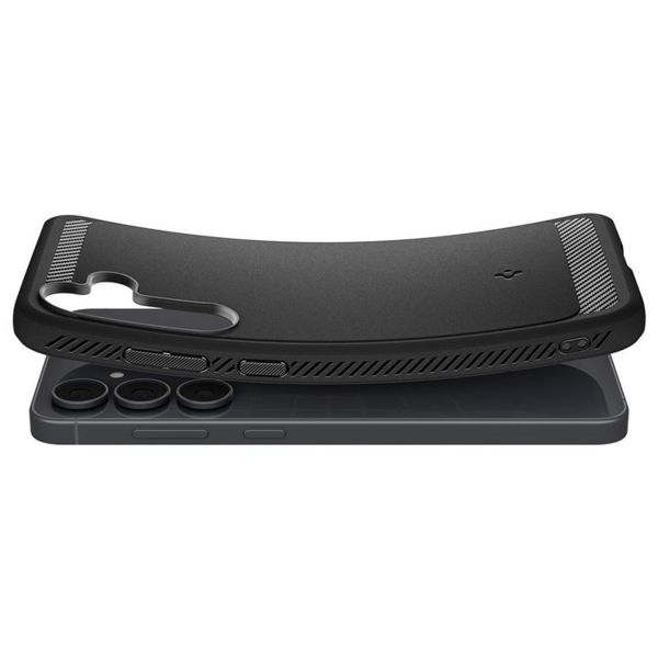 Spigen Coque Rugged Armor Samsung Galaxy S25 FE - Matte Black