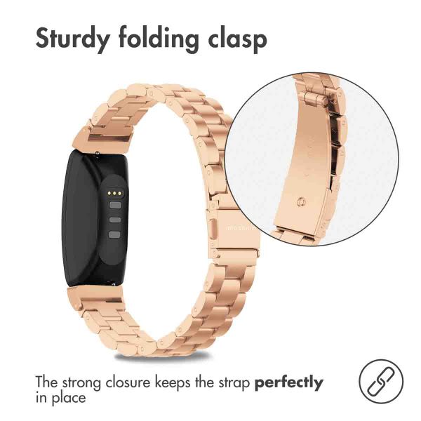 imoshion Bracelet en acier le Fitbit Inspire 2 / HR / ACE2 / ACE3 - Rose Dorée