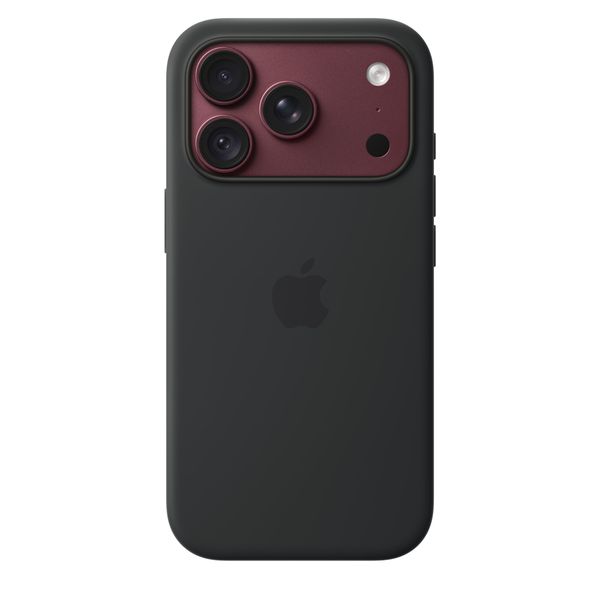 Apple Coque en silicone avec MagSafe Apple iPhone 18 Pro - Black