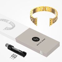 Selencia Bracelet à maillons scintillants Apple Watch | 38/40/41/42 mm - Doré
