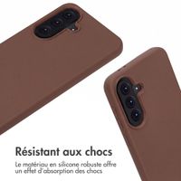 imoshion Coque en silicone avec cordon Samsung Galaxy A56 - Marron