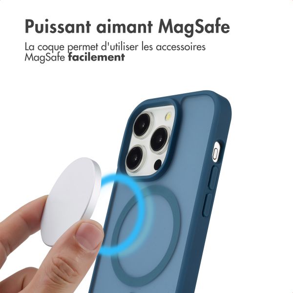 imoshion Coque Color Guard avec MagSafe Apple iPhone 14 Pro - Bleu foncé