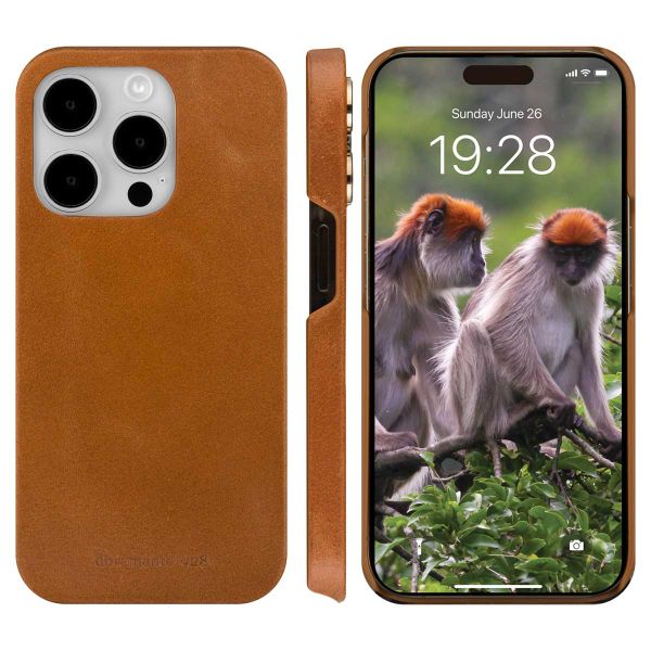 dbramante1928 Étui de télephone portefeuille Lynge Apple iPhone 15 Pro - Tan