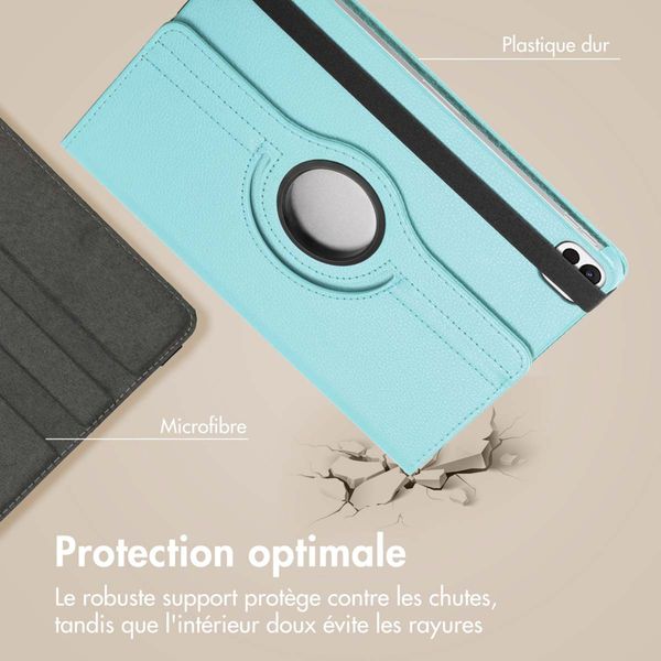 imoshion Coque tablette rotatif à 360° Apple iPad Pro 12.9 (2022) / Pro 12.9 (2021) - Bleu clair