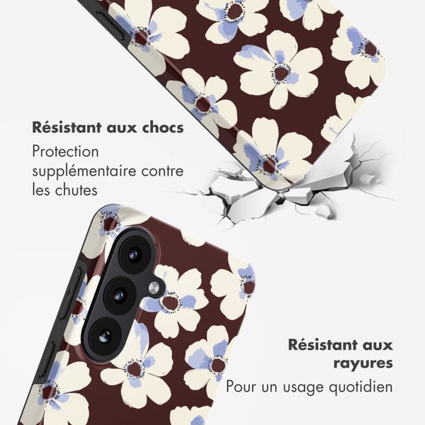 Selencia Coque arrière Vivid Samsung Galaxy S26 - Choco Flower Pop