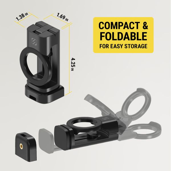 Scosche Travel Mount avec MagSafe – Support téléphone – Réglable – Magnétique – Noir