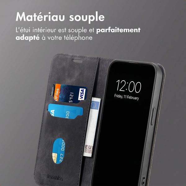 imoshion Étui de téléphone portefeuille Slim Oppo Reno15 (5G) - Noir