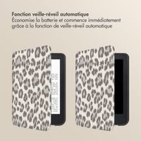 Selencia Coque liseuse Sabi avec imprimé léopard Kobo Clara Colour / Clara BW - Soft Ivory