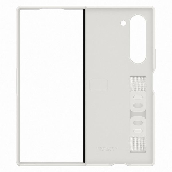 Samsung Original Coque en silicone avec support et dragonne Samsung Galaxy Z Fold 6 - White
