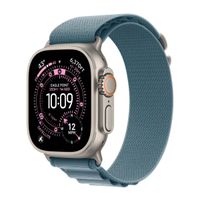 Apple Bracelet Alpine Loop Apple Watch | 44/45/46/49 mm - Taille S - Light Blue / Natural Titanium