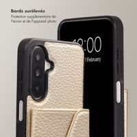 Selencia Coque de télephone Sera avec cordon et porte-cartes enveloppe Samsung Galaxy A18 / A17 / A26 - Champagne