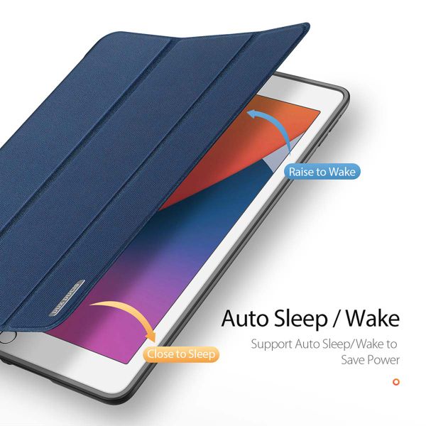 Dux Ducis Coque tablette Domo Apple iPad 9 (2021) 10.2 pouces / iPad 8 (2020) 10.2 pouces / iPad 7 (2019) 10.2 pouces - Bleu foncé