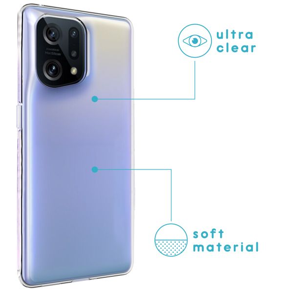 imoshion Softcase Back Cover Oppo Find X5 5G - Transparent