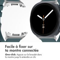 imoshion Bracelet en silicone flexible Samsung Galaxy Watch 8 (40/44mm) / Classic (46mm) - Blackish Green
