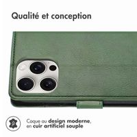 imoshion Étui de télephone portefeuille de luxe Apple iPhone 16 Pro - Vert