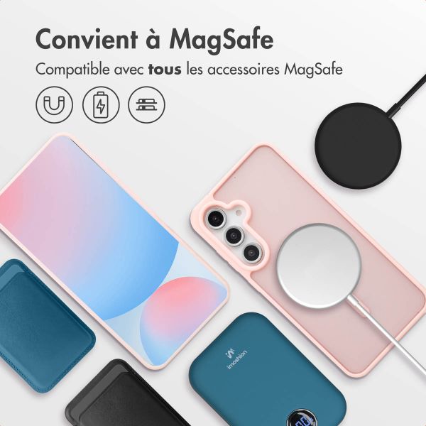 imoshion Coque Color Guard avec MagSafe Samsung Galaxy S24 FE - Rose clair