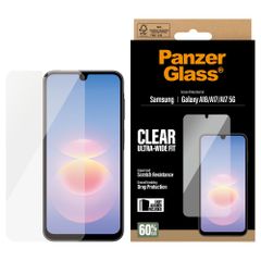 PanzerGlass Protection d'écran Ultra-Wide Fit Anti-bactérienne avec applicateur Samsung Galaxy A18 (4G)
