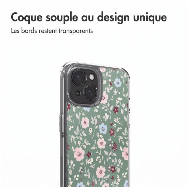imoshion Coque Design Apple iPhone 15 - Flower Fields
